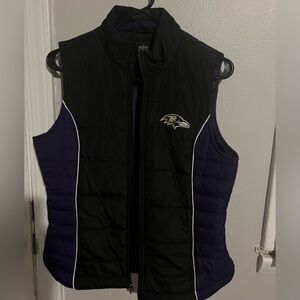 NFL Women's Black and Purple Vest
